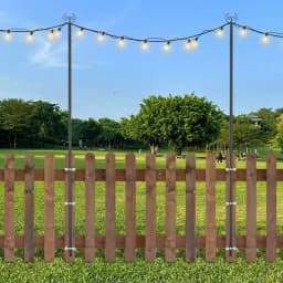 2 PCS Holder Rod for Lighting, 2 PCS Shepherd Sticks, Lighting Stand for Outdoor Use