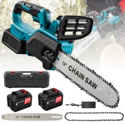 12-Inch Brushless Cordless Chainsaw, 0-8000RPM, Compatible with Makita 18V Battery,30cm Cutting Capacity for Wood & Tree Pruning