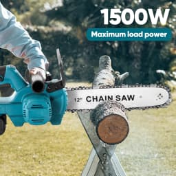 12-Inch Brushless Cordless Chainsaw, 0-8000RPM, Compatible with Makita 18V Battery,30cm Cutting Capacity for Wood & Tree Pruning