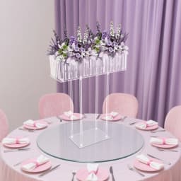 Acrylic Flower Stand Wedding Flowers Display Rack Modern for Wedding Decorations, Parties, Birthdays, Home Decor, Etc