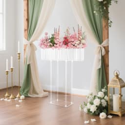 Acrylic Flower Stand Wedding Flowers Display Rack Modern for Wedding Decorations, Parties, Birthdays, Home Decor, Etc