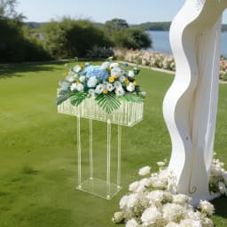 Acrylic Flower Stand Wedding Flowers Display Rack Modern for Wedding Decorations, Parties, Birthdays, Home Decor, Etc