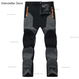 Outdoor Quick-drying Pants Men's Summer Breathable Waterproof Stretch Mountaineering Pants Color-coded Quick-drying Pants