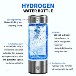 Hydrogen-Rich Water Cup Electric Hydrogen Rich Water ml Generator kick Titanium Quality Filter Portable Antioxidant Lonizer