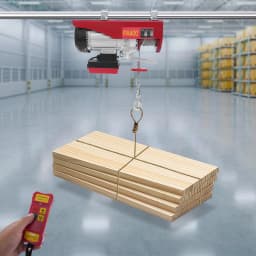 200-400kg Electric Hoist Lifting Crane Cable Hoist Winch for Agriculture,Factory,Dock,Mine,Warehouse,850W Aluminum Wire Motor