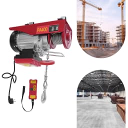 200-400kg Electric Hoist Lifting Crane Cable Hoist Winch for Agriculture,Factory,Dock,Mine,Warehouse,850W Aluminum Wire Motor