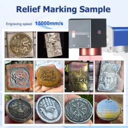 300W 2.5D JPT Mopa Fiber Laser Marking Cutting Machine Relief Deep Engraving Laser Engraver Gold Silver Ring Jewelry Marking