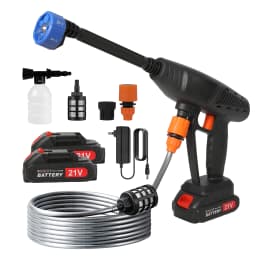 30BAR High Pressure Washer Gun, 7-in-1 Cordless for Makita 18V Battery, Multi-Nozzle for Car Wash & Garden