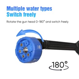 30BAR High Pressure Washer Gun, 7-in-1 Cordless for Makita 18V Battery, Multi-Nozzle for Car Wash & Garden