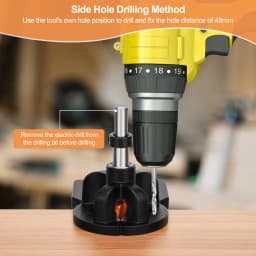 Concealed Hinge Jig, 35MM Cabinet Hinge Jig Drilling Hole Puncher with Quick Clamp,Accurate Hinge Drill Jig Woodworking Tool