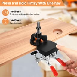 Concealed Hinge Jig, 35MM Cabinet Hinge Jig Drilling Hole Puncher with Quick Clamp,Accurate Hinge Drill Jig Woodworking Tool