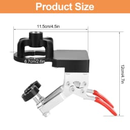 Concealed Hinge Jig, 35MM Cabinet Hinge Jig Drilling Hole Puncher with Quick Clamp,Accurate Hinge Drill Jig Woodworking Tool