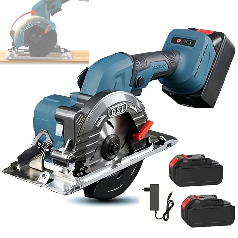 DWiusty 5 Inch Brushless Electric Circular Saws 0-45° Adjustable 125mm Multifunctional Cutting Tool For Makita 21V Battery