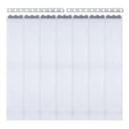 Transparent Strip Door Curtain with Pre-drilled Holes 1.05x2m Clear Industrial Strip PVC Strip Door Curtain
