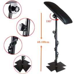 Arm Support Tattoo Stand Portable Tripod Arm Leg Rest Stand Height Adjustable for Tattoo Studios or Tattoo Equipment (68-100 cm)