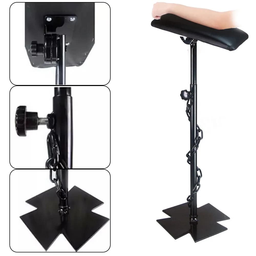 Arm Support Tattoo Stand Portable Tripod Arm Leg Rest Stand Height Adjustable for Tattoo Studios or Tattoo Equipment (68-100 cm)
