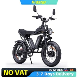 52V 1000W Fat Tire Electric Bicycles 40Ah Brushless Motors Mountain E-Bike 60KM/H 180KM Battery Long Range Ebike