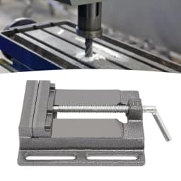 Machine Vice, Drill Vice, Screwdriver for Drilling Machine, Standing Drill, Mechanic, Table Top, Clamping Press Locking (Black)