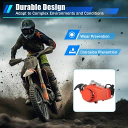 2 Stroke 49CC ATV Engine Air-Cooling Off-Road Engine Pull Start Engine Motor For Pocket Bike Mini Dirt Bike, Beach Bike Scooter