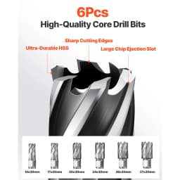 SucceBuy Low Profile Magnetic Drill Press 1300 W 1.4 in Boring Diameter 2248 lbf Power Portable Mag Drill Press 650RPM Speed
