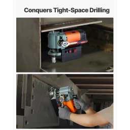 SucceBuy Low Profile Magnetic Drill Press 1300 W 1.4 in Boring Diameter 2248 lbf Power Portable Mag Drill Press 650RPM Speed