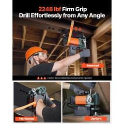 SucceBuy Low Profile Magnetic Drill Press 1300 W 1.4 in Boring Diameter 2248 lbf Power Portable Mag Drill Press 650RPM Speed
