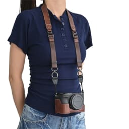 Litchi Skin PU Leather Half Case for Fujifilm Fuji XT50 XS10 XS20 XT30 XT30II XT20 XT10 XT5 XM5 Battery Opening Cover With Strap