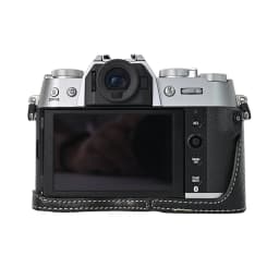 Litchi Skin PU Leather Half Case for Fujifilm Fuji XT50 XS10 XS20 XT30 XT30II XT20 XT10 XT5 XM5 Battery Opening Cover With Strap