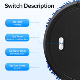 Automatic Mopping Robot Wet and Dry Mopping Machine Household Intelligent Sweeping Cleaner Rechargeable for Home