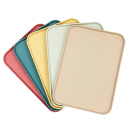 Pack of 20 Serving Trays, 10 Colours, Rectangular Tray, Quick Food Tray, Breakfast Tray, Suitable for Canteens, Cafeterias