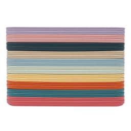 Pack of 20 Serving Trays, 10 Colours, Rectangular Tray, Quick Food Tray, Breakfast Tray, Suitable for Canteens, Cafeterias