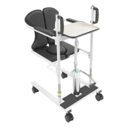 Patient Lift Transfer Chair,Hydraulic Lifting Wheelchair for Household,Hospital,Nursing Home,Adjustable Height,180° Split Seat