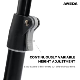 AWEDA Premium Auto Fit Locking Single Tripod Guitar Stand – Stable Floor Stand for Electric, Acoustic & Bass Guitar