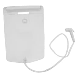 Bymaocar Double Layer Shower Bed Bathtub 220x100x38cm White Foldable Portable with Pump Hose for Elderly Patient Home Care Bathing