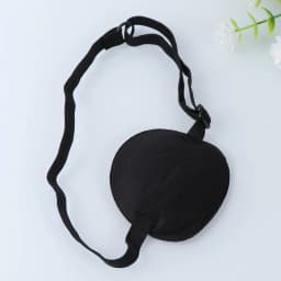 10Pcs Eye Patch Amblyopia Correction Single Eye Blindfold Sponge Adjustable Elastic Buckle For Kids Black Health Care Treatment