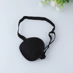 10Pcs Eye Patch Amblyopia Correction Single Eye Blindfold Sponge Adjustable Elastic Buckle For Kids Black Health Care Treatment