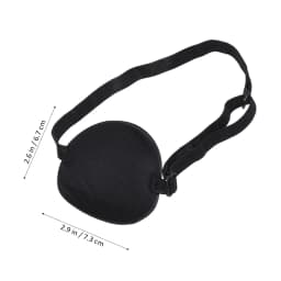 10Pcs Eye Patch Amblyopia Correction Single Eye Blindfold Sponge Adjustable Elastic Buckle For Kids Black Health Care Treatment