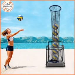 Height and Angle Adjustable Volleyball Setter Training Equipment| Rolling Volleyball Setting Trainer Setter Net