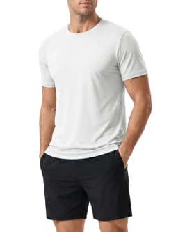 Men's Short Sleeve UPF 50+ Shirt Sun Protection SPF UV Moisture Wicking Lightweight Quick Dry Swim Rash Guard Athletic Running