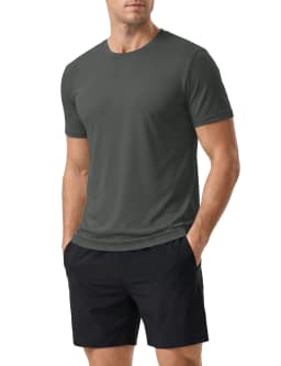 Men's Short Sleeve UPF 50+ Shirt Sun Protection SPF UV Moisture Wicking Lightweight Quick Dry Swim Rash Guard Athletic Running