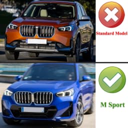 Carbon Fiber Look Front Lip Bumper Spoiler Kit For BMW X1 U11 M Sport 2022-2024 Front Splitter Magickit