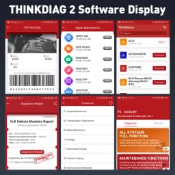 THINKCAR ThinkDiag 2 ALL system 1 Year Free Update CAR Diagnostic tools CAN FD ECU Coding Bi Directional 15 reset OBD2 Scanner