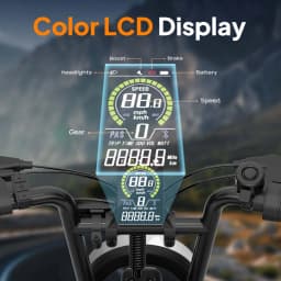 E-Bike 16 Inch 1000W 48V 7.5Ah Removable & Fast Charge 40 Miles Hydraulic Front Suspension Dual Disc Brakes Naviga