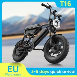 E-Bike 16 Inch 1000W 48V 7.5Ah Removable & Fast Charge 40 Miles Hydraulic Front Suspension Dual Disc Brakes Naviga