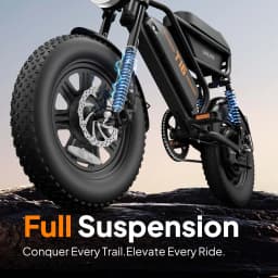 E-Bike 16 Inch 1000W 48V 7.5Ah Removable & Fast Charge 40 Miles Hydraulic Front Suspension Dual Disc Brakes Naviga