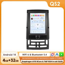2din Android Car Radio for Peugeot 407 2004 - 2011 6115 GPS Car Intelligent 360Cam Wireless Carplay 9.7inch Vertical Screen WIFI