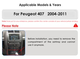 2din Android Car Radio for Peugeot 407 2004 - 2011 6115 GPS Car Intelligent 360Cam Wireless Carplay 9.7inch Vertical Screen WIFI