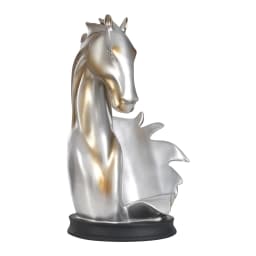 Elegant Horse Head Wine Bottle Holder Silver Gold Resin Modern Decorative Rack for Home Bar Kitchen Office Gift
