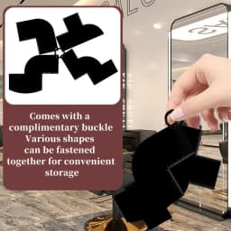Reusable Color Enhancement Barber Card Easy to Clean with Measurement Indicators Beard Line Up Tool Black Hairline Maker