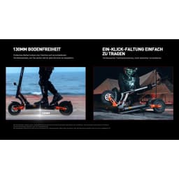 JOYOR T6E Scooter Electric with ABE Certification Double Disc Brake Scooter W/ Front and Rear Turn Signals E-Scooter